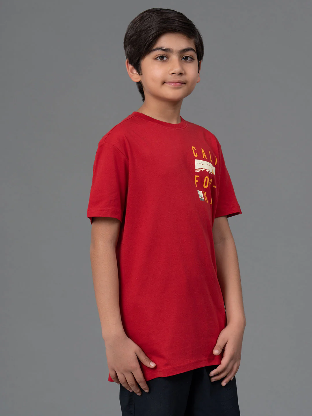 Unisex T-Shirt for Kids- Best in Comfort| Cotton| Red Color - Image 2