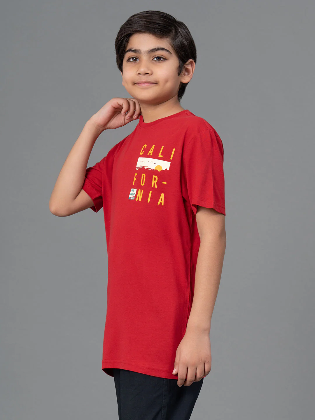 Unisex T-Shirt for Kids- Best in Comfort| Cotton| Red Color - Image 6