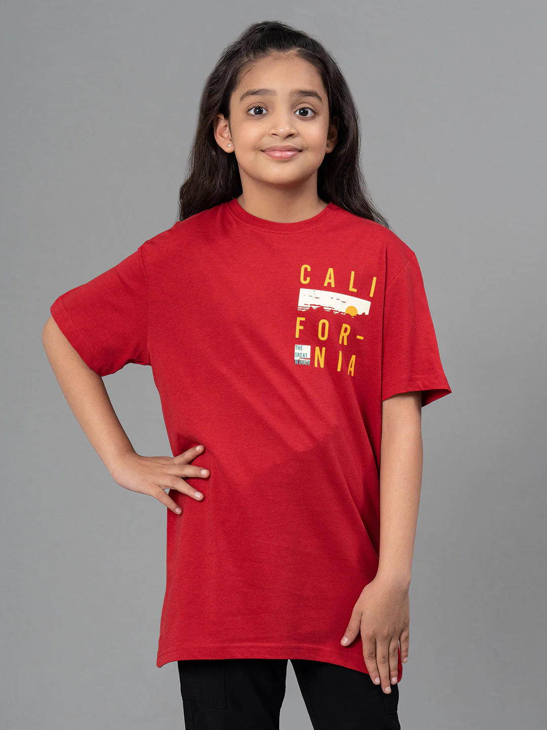 Unisex T-Shirt for Kids- Best in Comfort| Cotton| Red Color - Image 7