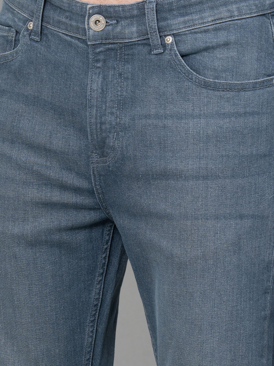 Vintage Light Indigo Jeans for Men - Image 4