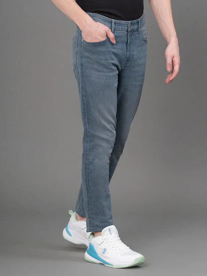 Vintage Light Indigo Jeans for Men - Image 2