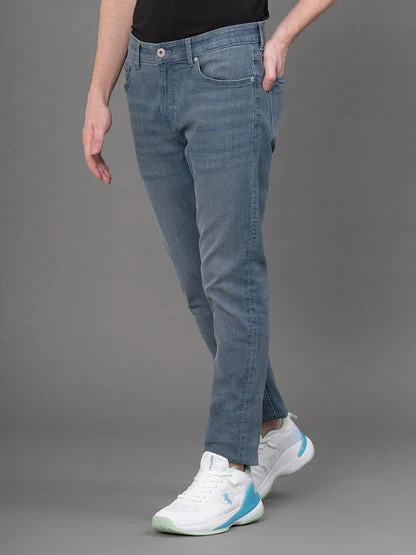 Vintage Light Indigo Jeans for Men - Image 3
