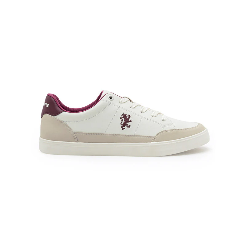 White and Maroon Sneaker Casual Shoes For Men | Soft Cushion Insole, Slip-ResisTance, Dynamic Feet Support, Arch Support & Perfect For Casual Wear - Image 3