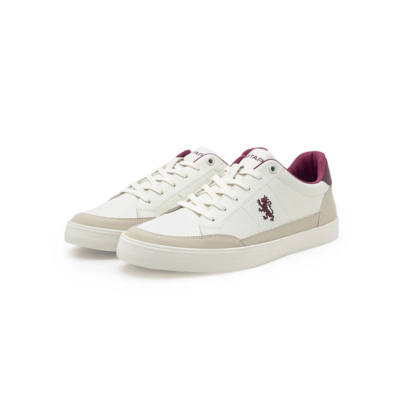 White and Maroon Sneaker Casual Shoes For Men | Soft Cushion Insole, Slip-ResisTance, Dynamic Feet Support, Arch Support & Perfect For Casual Wear - Image 5