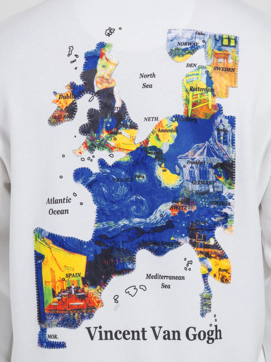 White Graphic Sweatshirt for Men | Men's Sweatshirts for Casual Comfort - Image 6