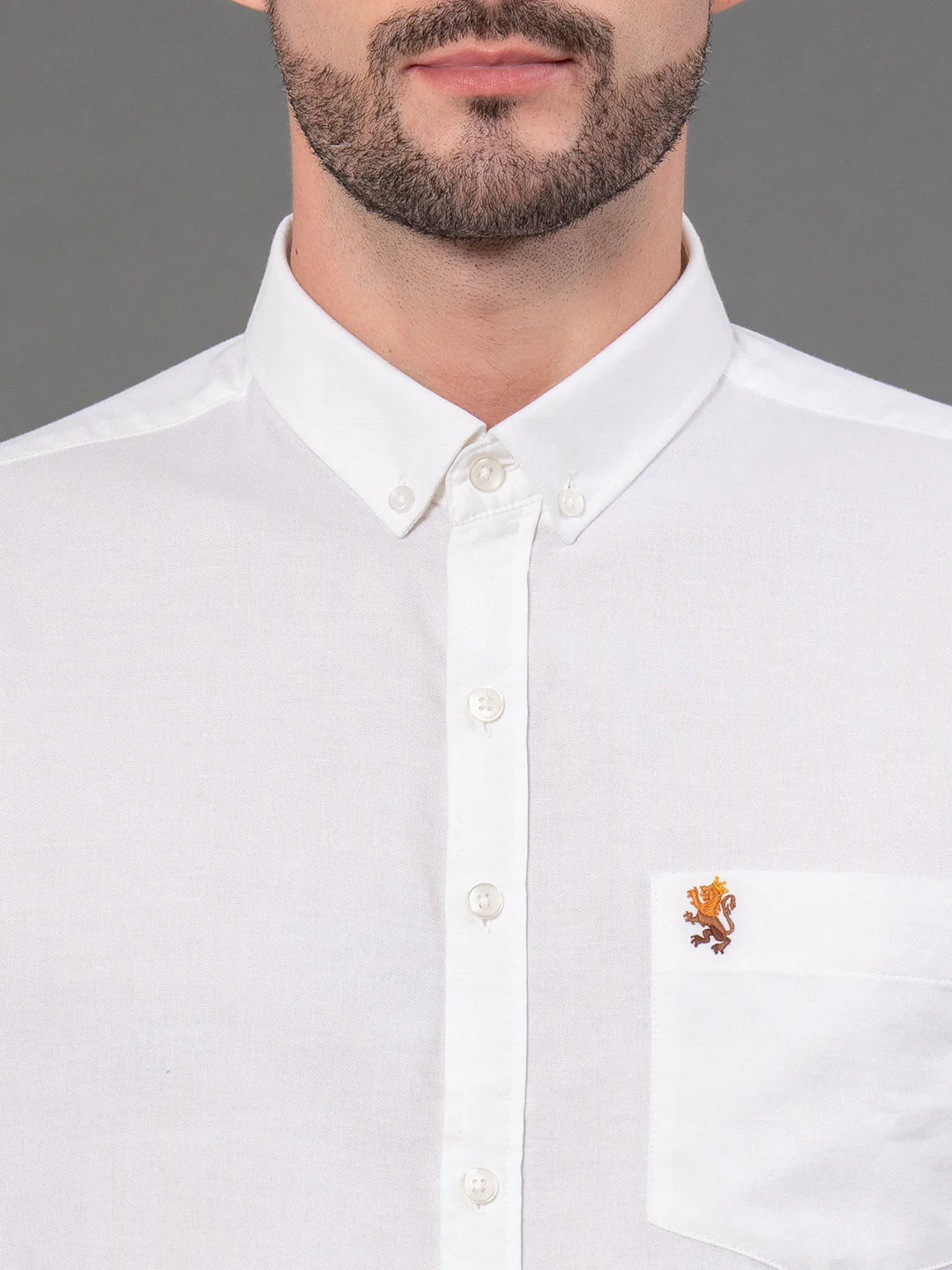 White Oxford Shirt for Men - Image 4