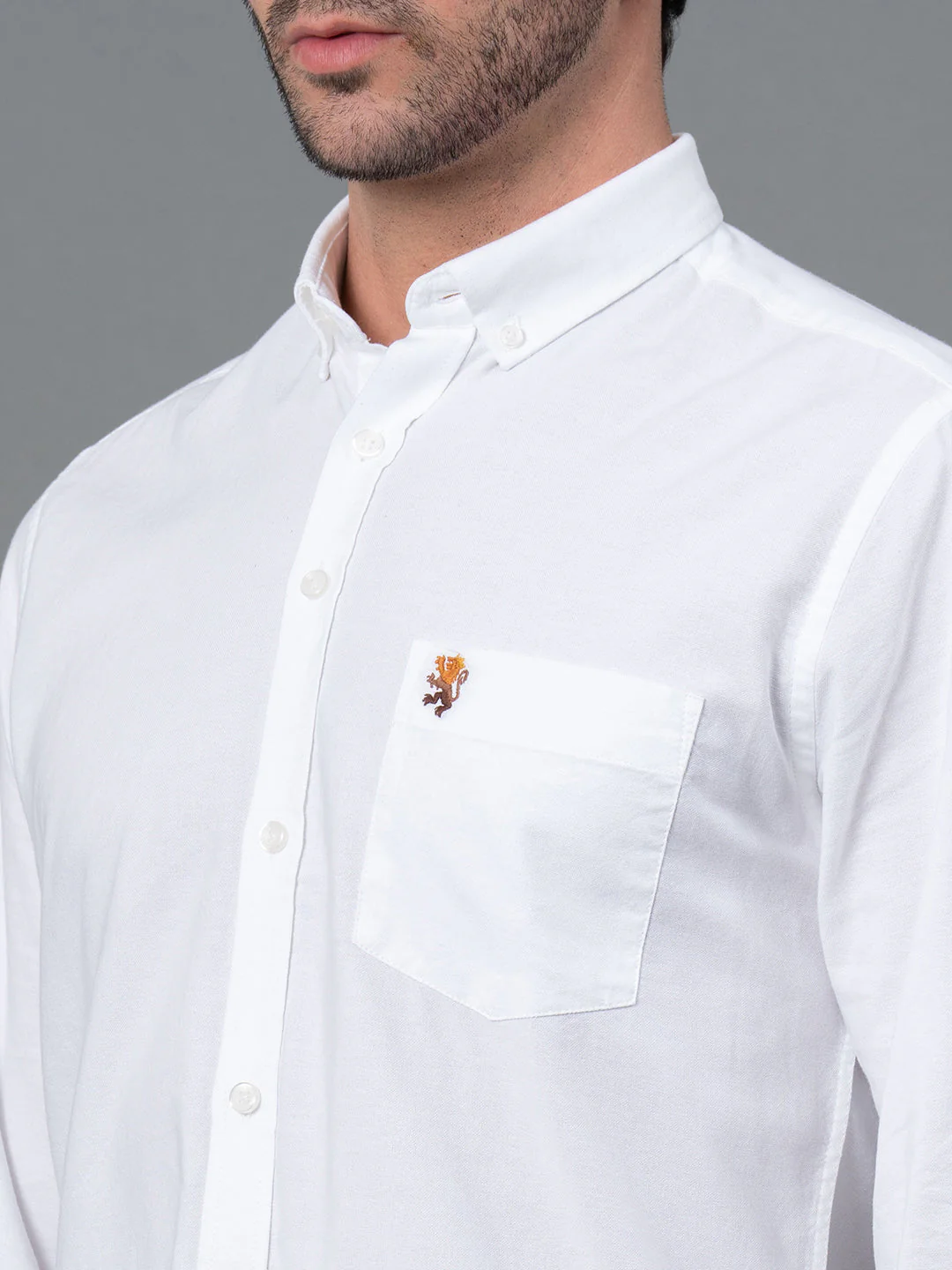 White Oxford Shirt for Men - Image 4