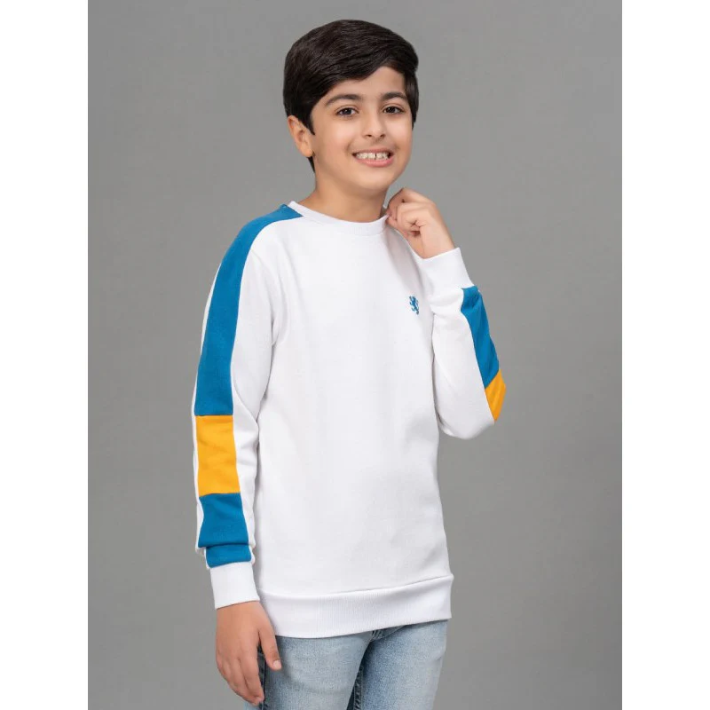 White Sweatshirt for Boys - Image 2