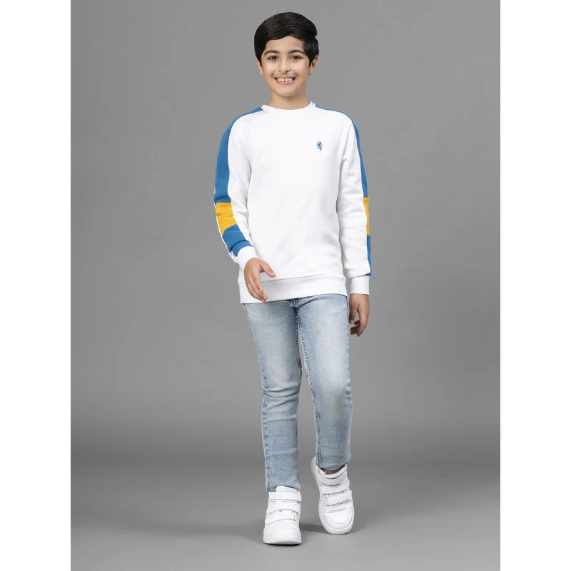 White Sweatshirt for Boys - Image 5