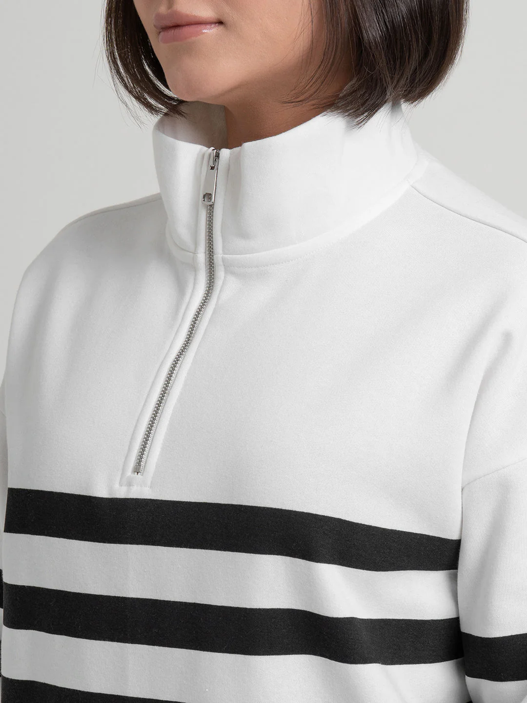 White Sweatshirt for Women | Sweatshirt for Winter Effortless Look - Image 6