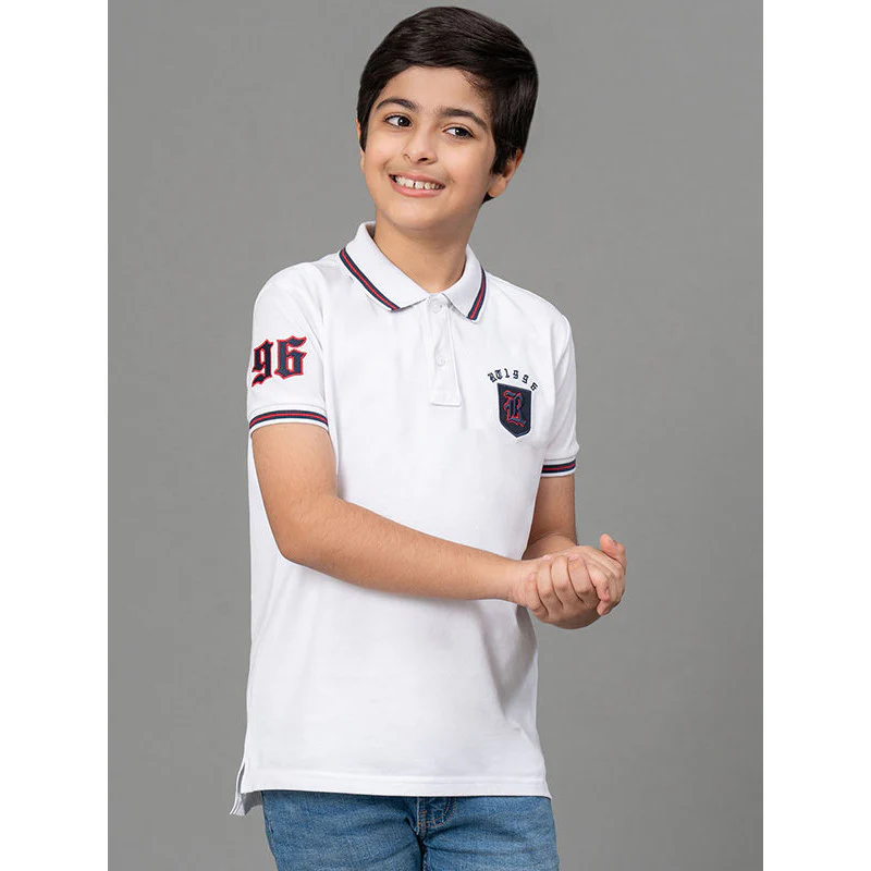 White T-Shirt for Boys - Image 2