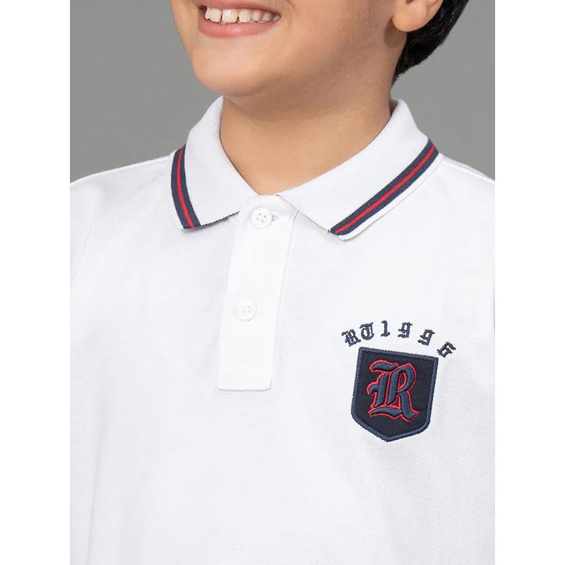 White T-Shirt for Boys - Image 4
