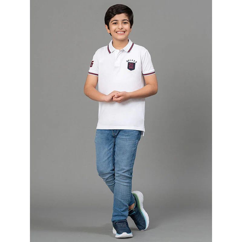 White T-Shirt for Boys - Image 5