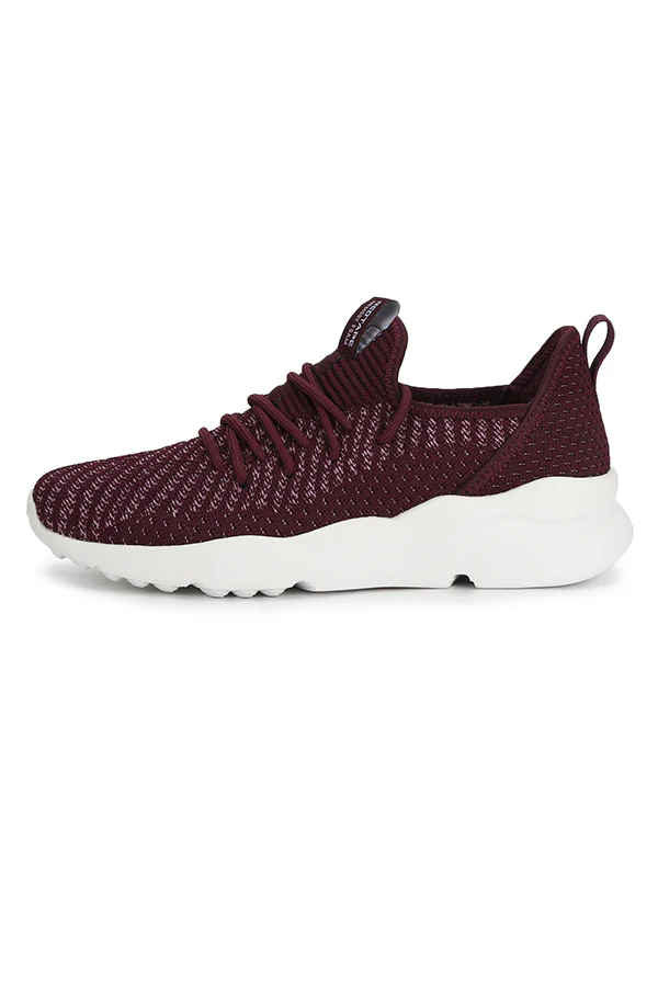 Women Burgundy Walking Shoes - Image 3