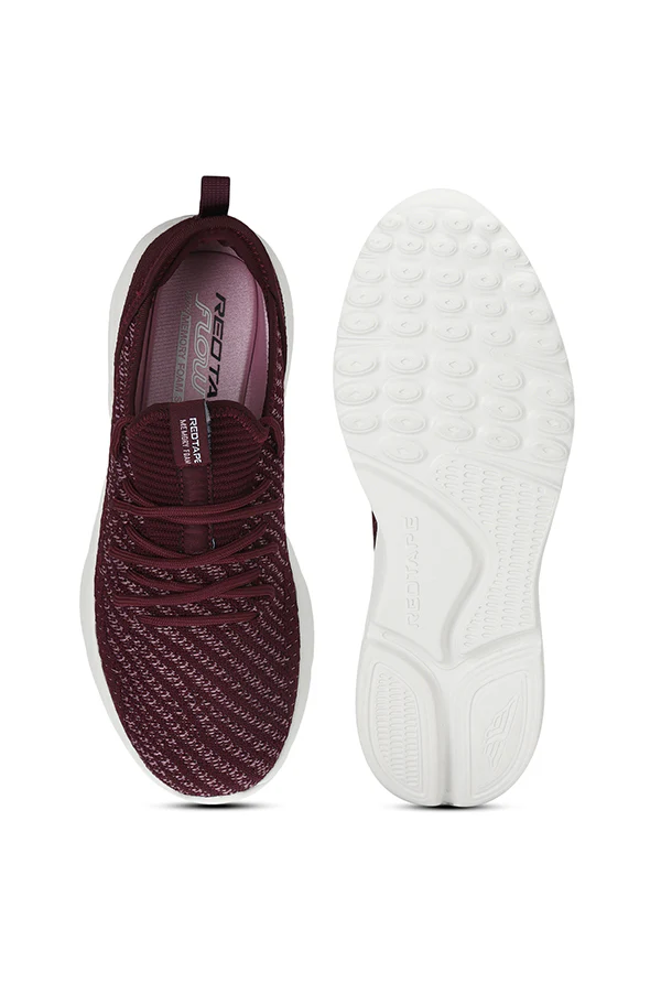Women Burgundy Walking Shoes - Image 5