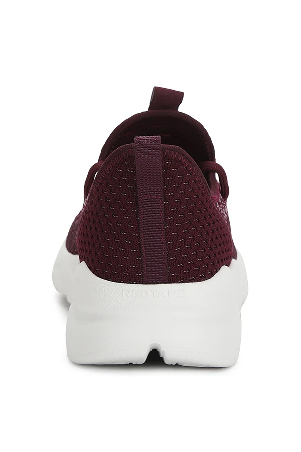Women Burgundy Walking Shoes - Image 6