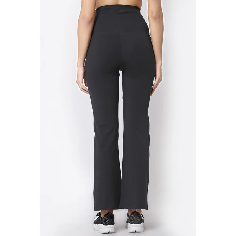 Women Charcoal Grey Yoga Pants - Image 4