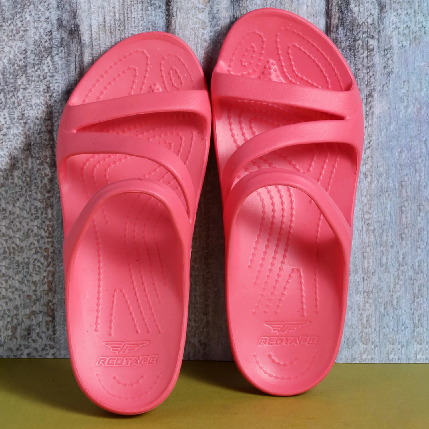 Women Coral Pink Sunnies Sliders - Image 6
