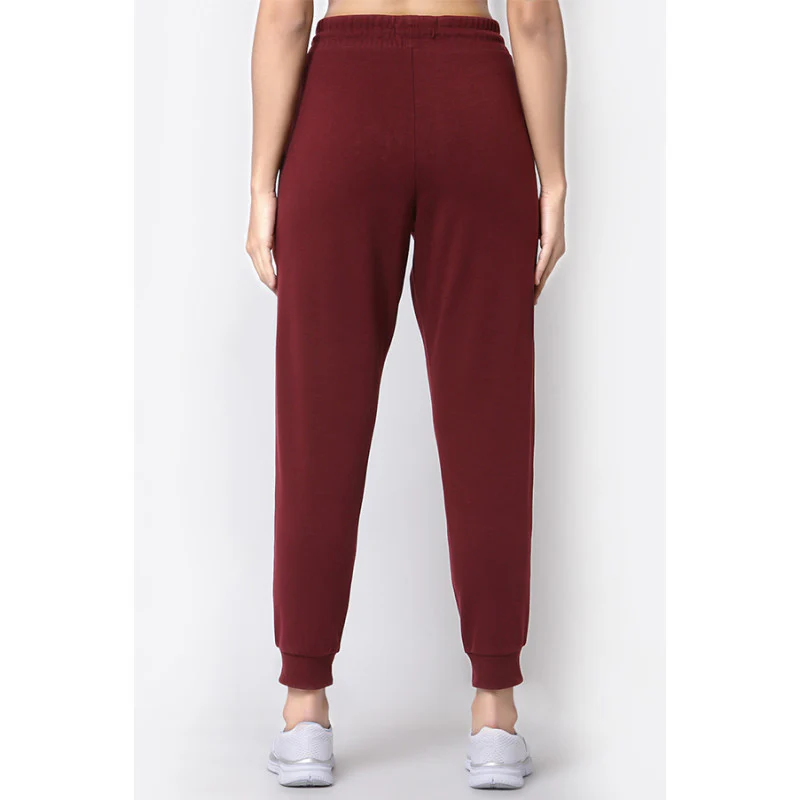 Women Maroon Jogger - Image 4