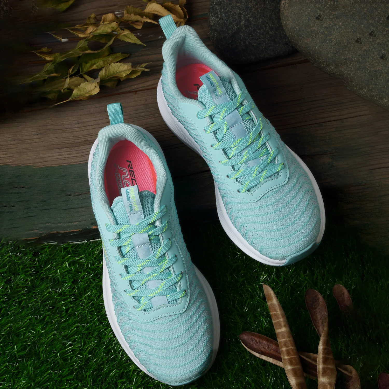 Women Sea Green Walking Shoes - Image 6
