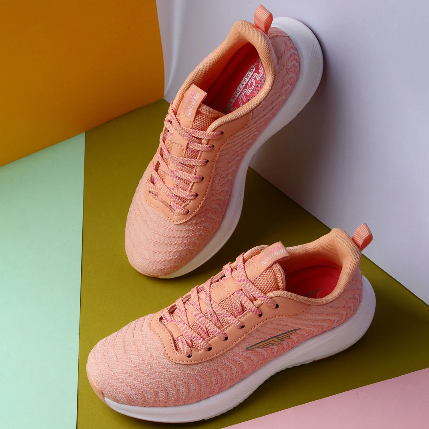 Women Peach Walking Shoes - Image 6