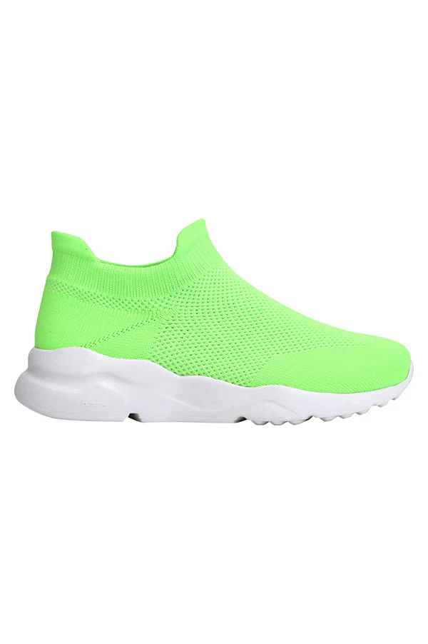 Women-Neon-Green-Walking-Shoes - Image 2