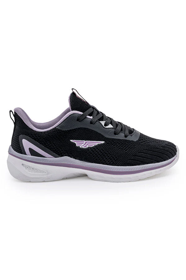Women Black/Purple Walking Shoes - Image 3