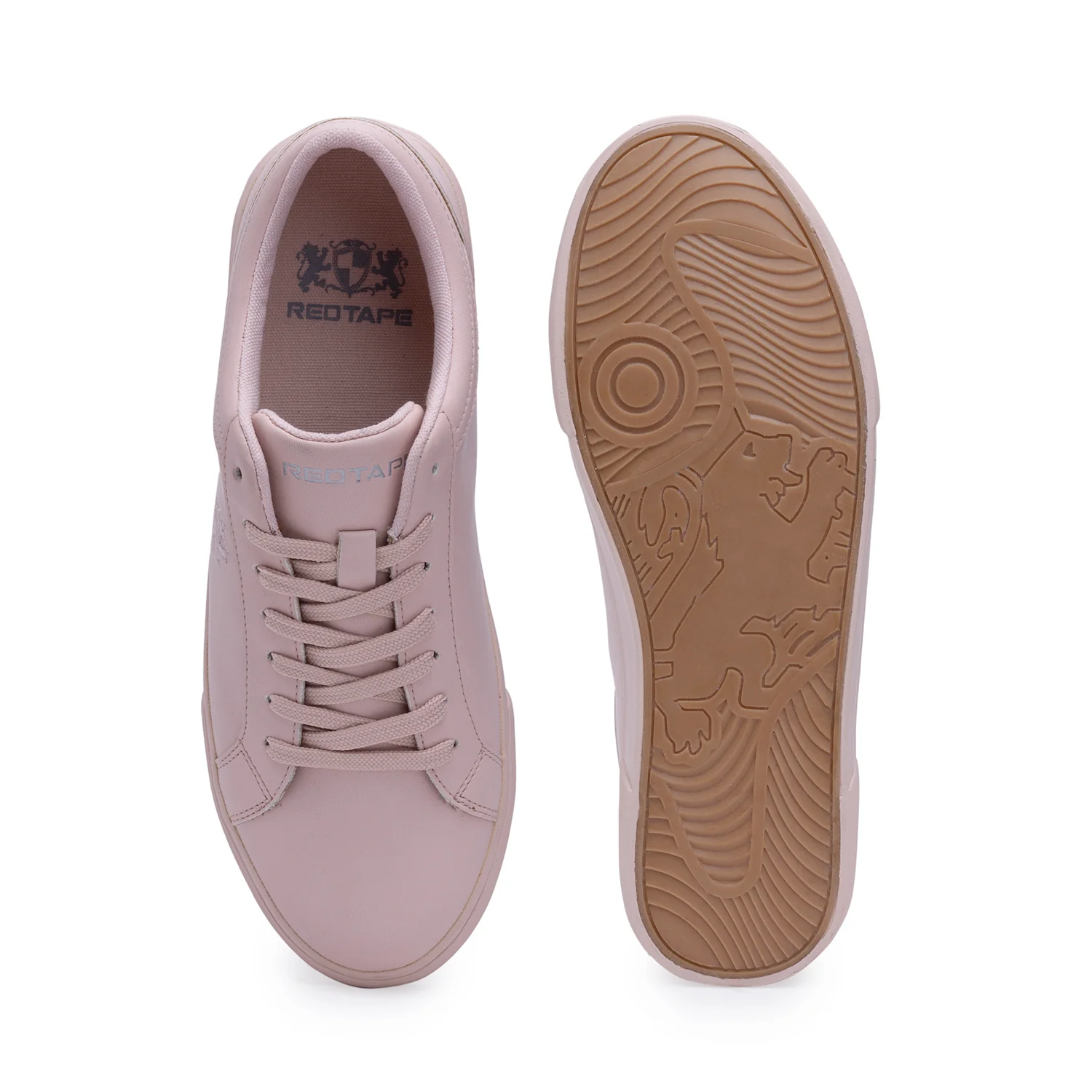 Women Baby Pink Sneakers - Image 5