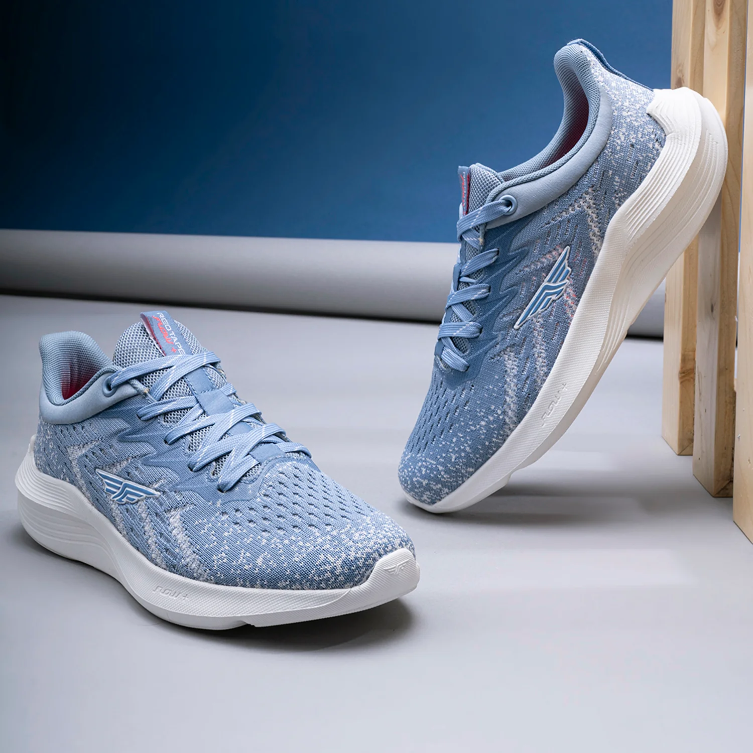 Women Light Blue & White Walking Shoes - Image 6