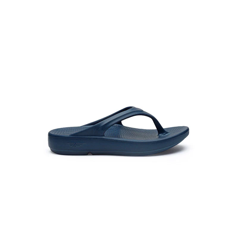 Women Teal Solid Sunnies Thong Flip Flops - Image 3