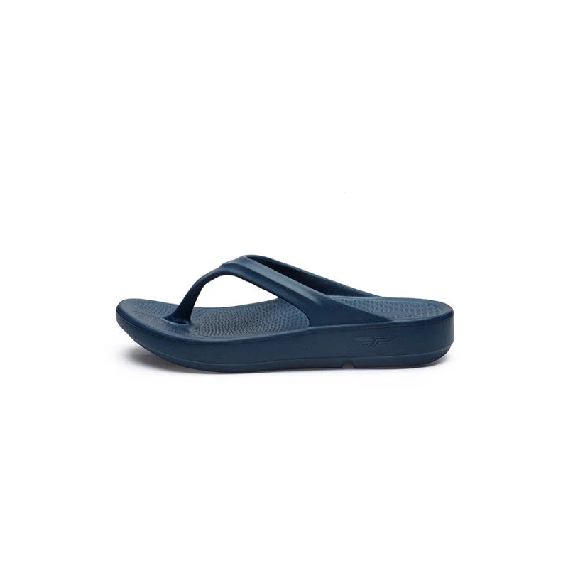 Women Teal Solid Sunnies Thong Flip Flops - Image 4