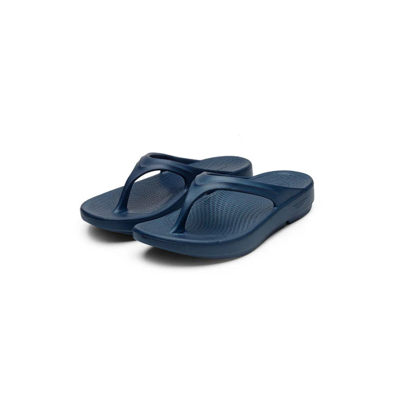 Women Teal Solid Sunnies Thong Flip Flops - Image 5