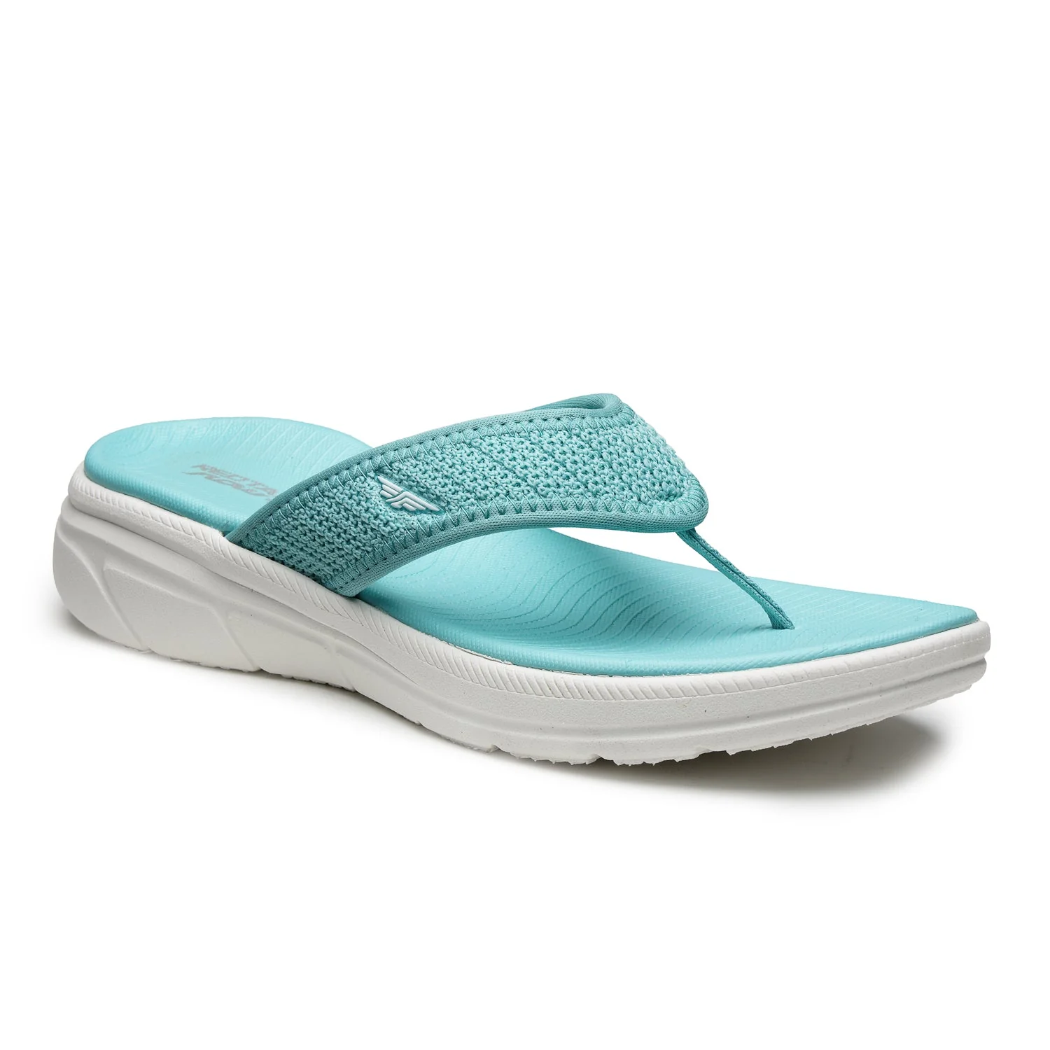 Women Turquoise Thong Slipper - Image 2