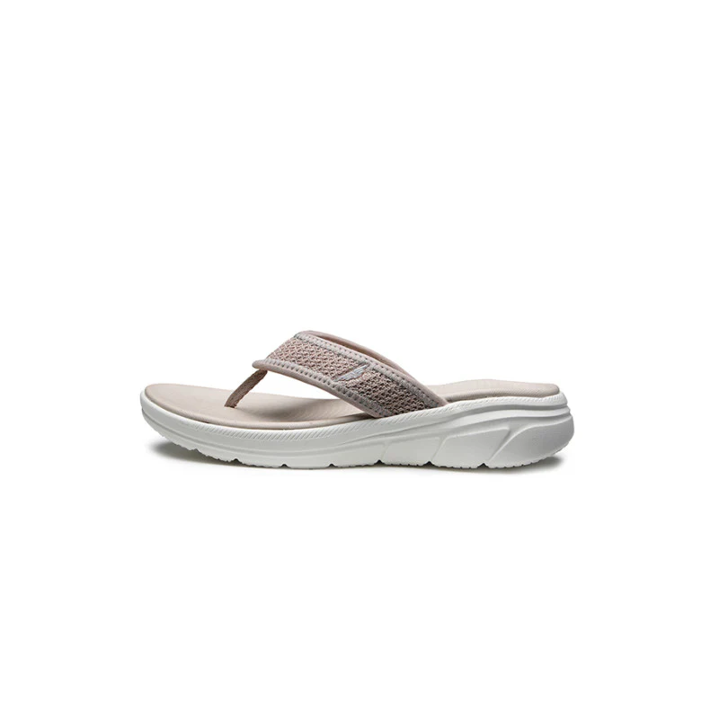 Womens beige thong slipper - Image 3