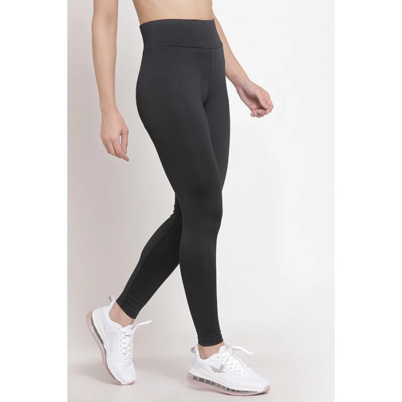 Women's Black Active Wear Tights - Image 2