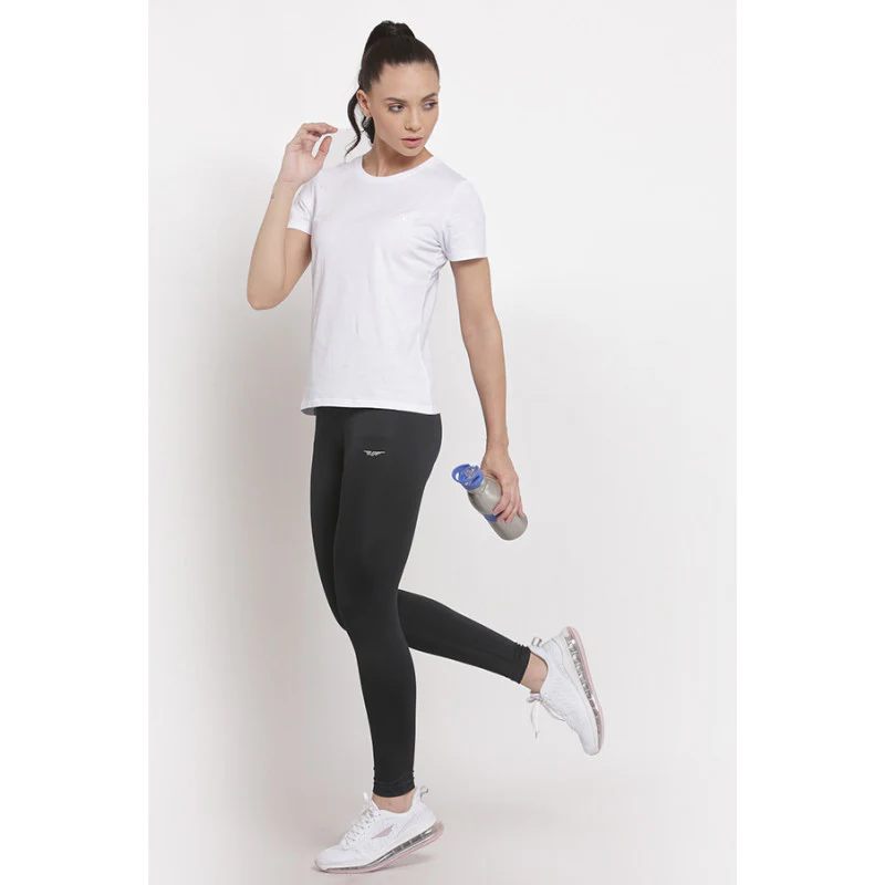 Women's Black Active Wear Tights - Image 4