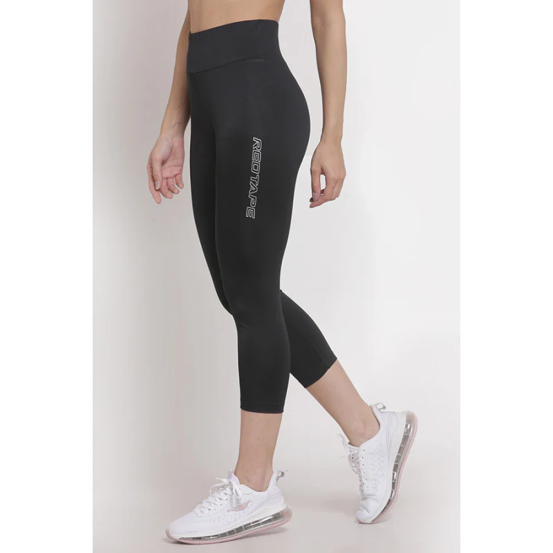 Women's Black Active Wear Tights - Image 2