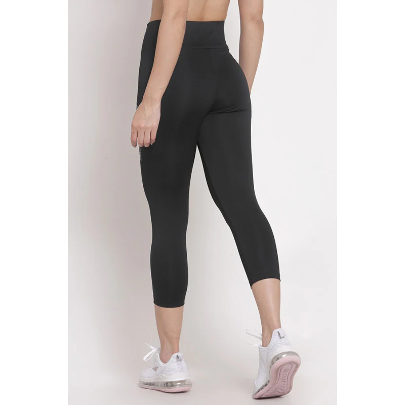 Women's Black Active Wear Tights - Image 3