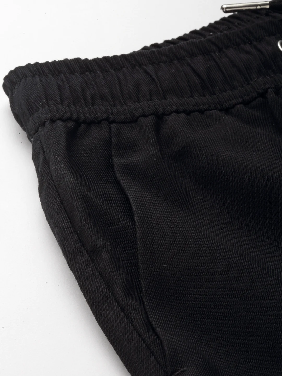 Women's Black Solid Jogger - Image 7