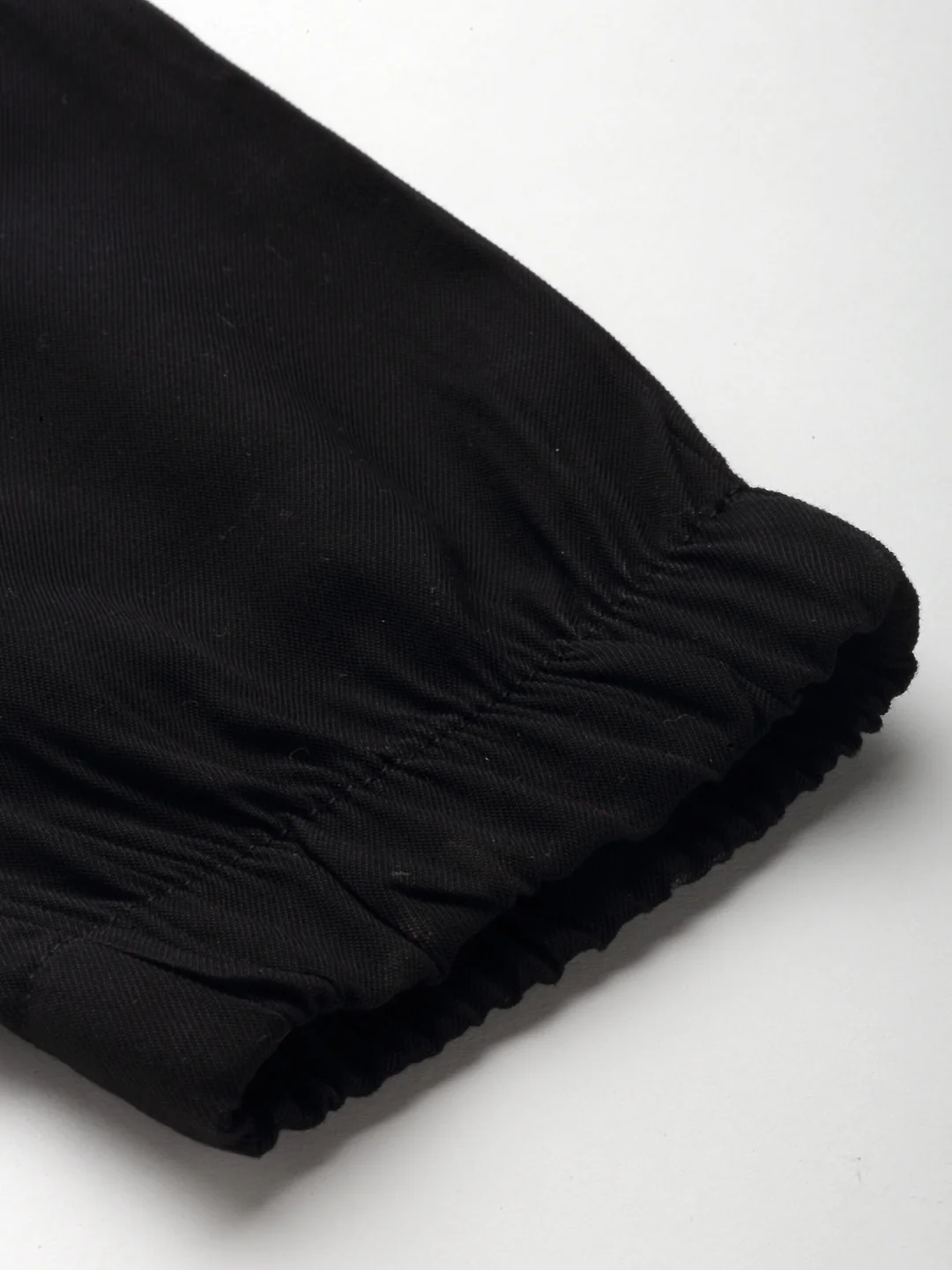 Women's Black Solid Jogger - Image 8