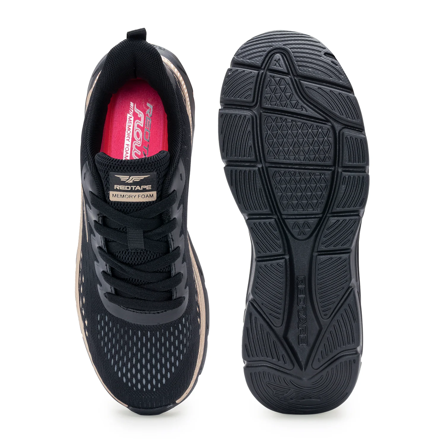 Women's Black Walking Shoes - Image 5