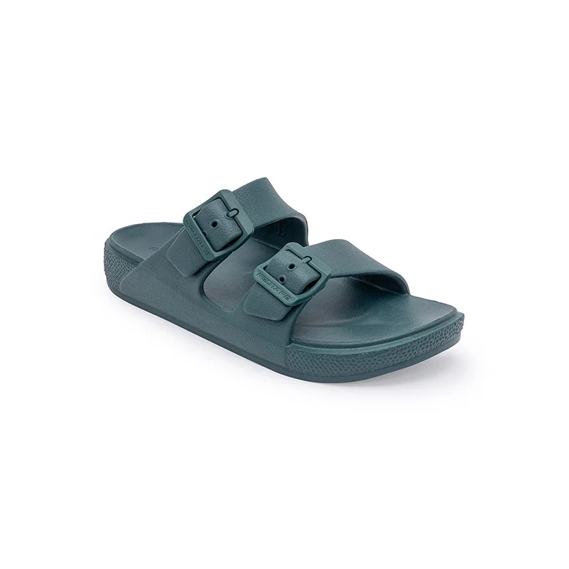 Women's Bottle Green Sandals - Image 2