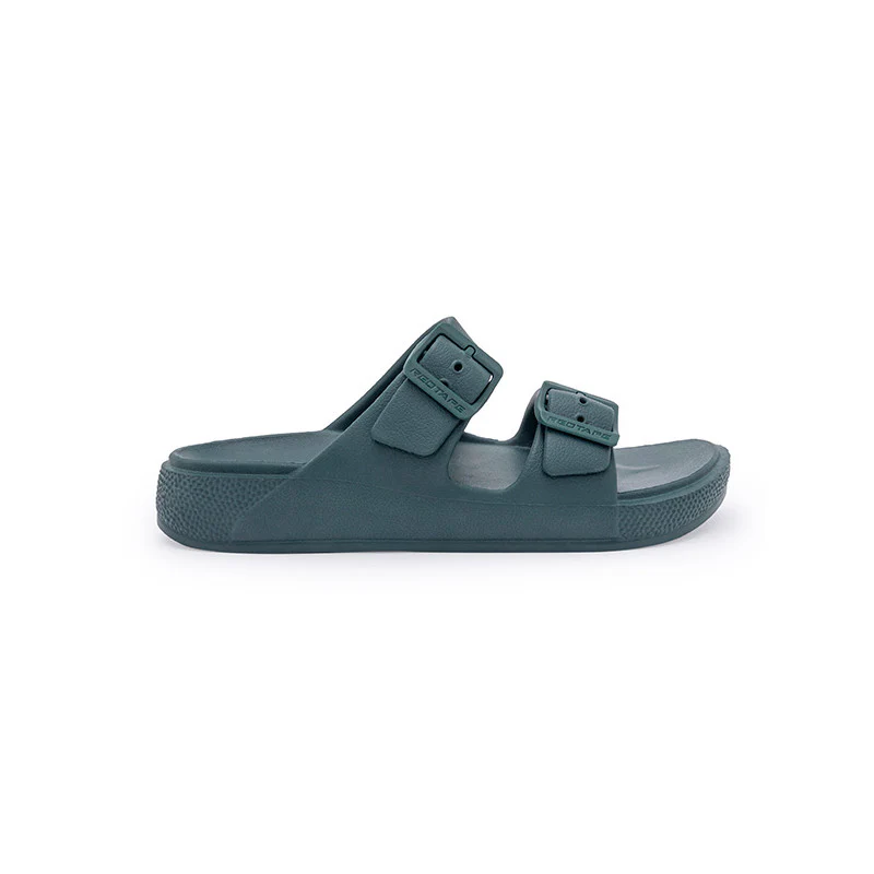 Women's Bottle Green Sandals - Image 3