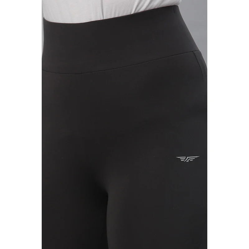 Women's Dark Grey Solid Activewear Legging - Image 3