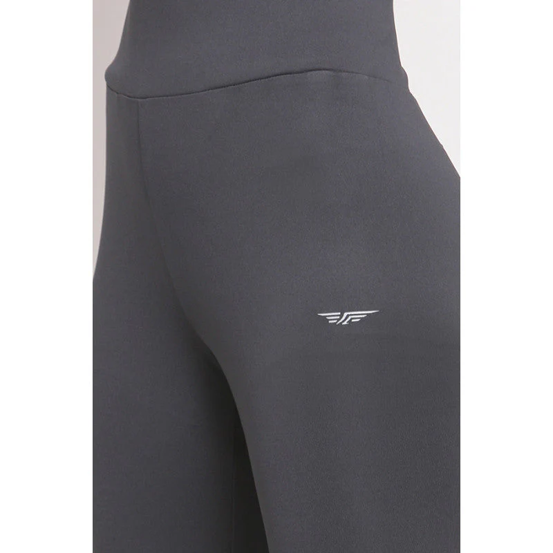 Women's Grey Active Wear Tights - Image 5