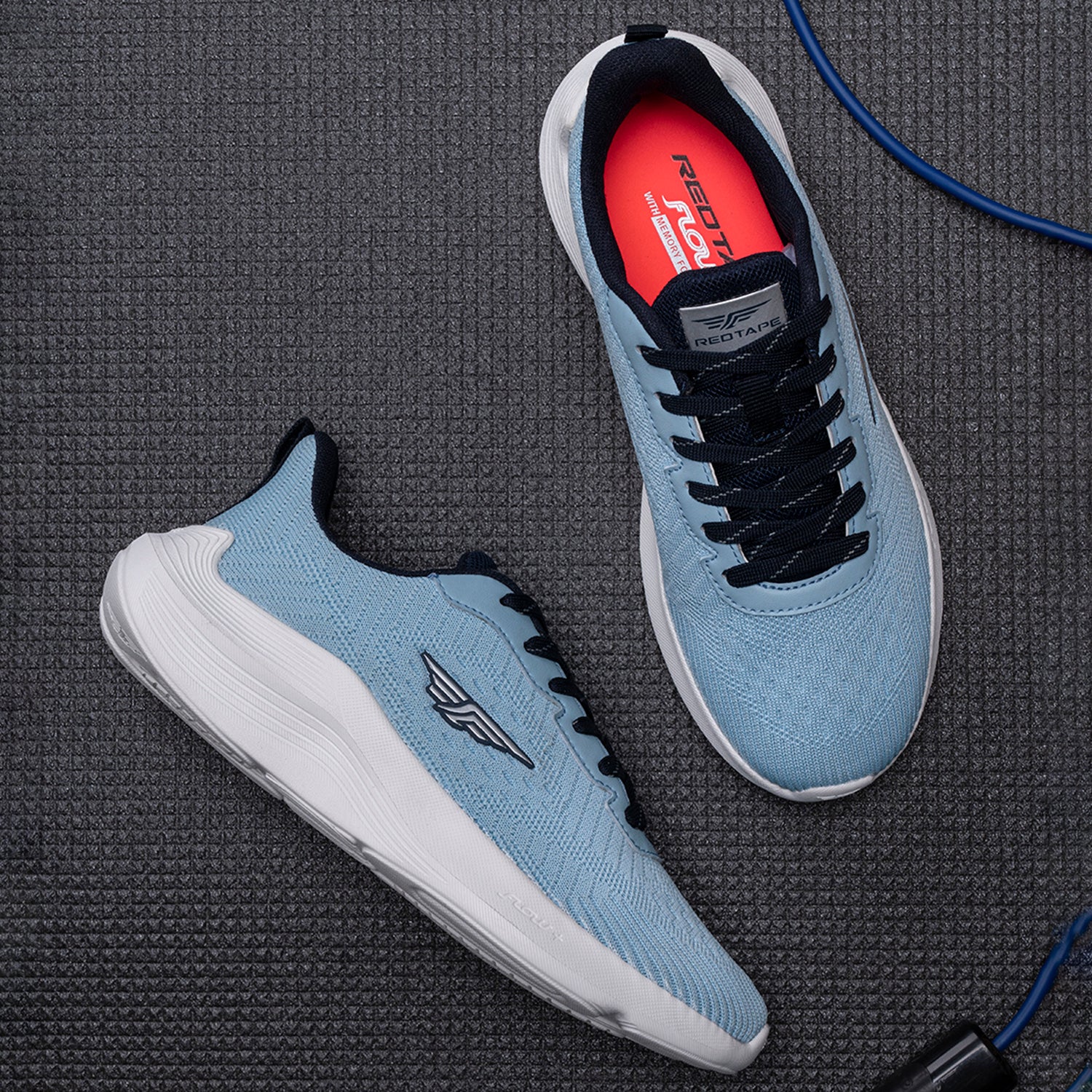 Women Light Blue Walking Shoes - Image 6