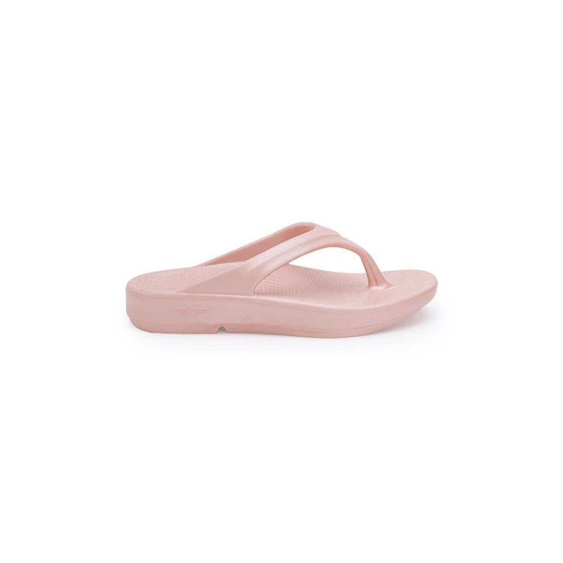 Women's Metallic Pink Sliders - Image 3