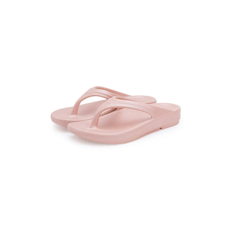 Women's Metallic Pink Sliders - Image 5