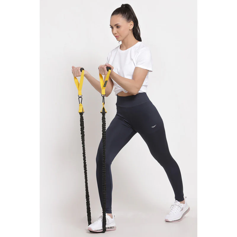 Women's Navy Active Wear Tights - Image 4