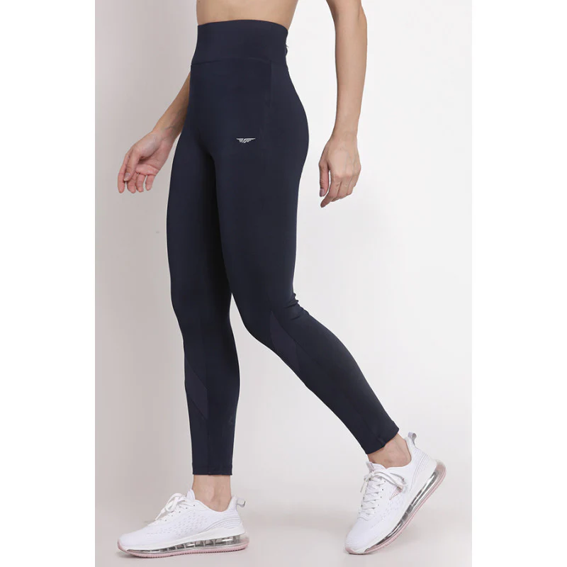 Women's Navy Active Wear Tights - Image 2